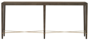 Verona Chanterelle Console Table – Elegant Mahogany Design with Champagne Accents for Modern Homes