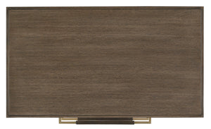 Verona Chanterelle Chest - Elegant Mahogany Storage with Soft Close Drawers & Stylish Champagne Accents