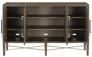 Verona Chanterelle Sideboard - Elegant Mahogany Storage Unit with Soft Close Doors & Adjustable Shelves