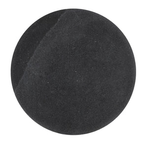 Sasha Black Drinks Table - Hand-Carved Black Marble with Unique White Veining for Elegant Decor