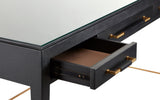 Verona Black Large Desk