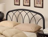 Contemporary Full/Queen Arched Headboard Black