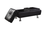 Dilleston Contemporary Storage Ottoman with Removable Trays for Stylish Organization and Comfort