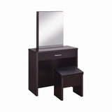 Contemporary 2-piece Vanity Set with Lift-Top Stool
