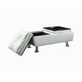 Dilleston Contemporary Storage Ottoman with Removable Trays for Stylish Organization and Comfort