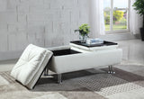 Dilleston Contemporary Storage Ottoman with Removable Trays for Stylish Organization and Comfort