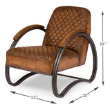 Montmartre Chair - Carter Brown Leather