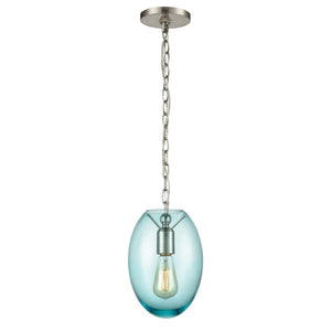 Ellipsa 7'' Wide 1-Light Mini Pendant - Satin Nickel