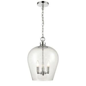 Darlene 13'' Wide 3-Light Pendant - Polished Chrome