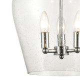 Darlene 13'' Wide 3-Light Pendant - Polished Chrome