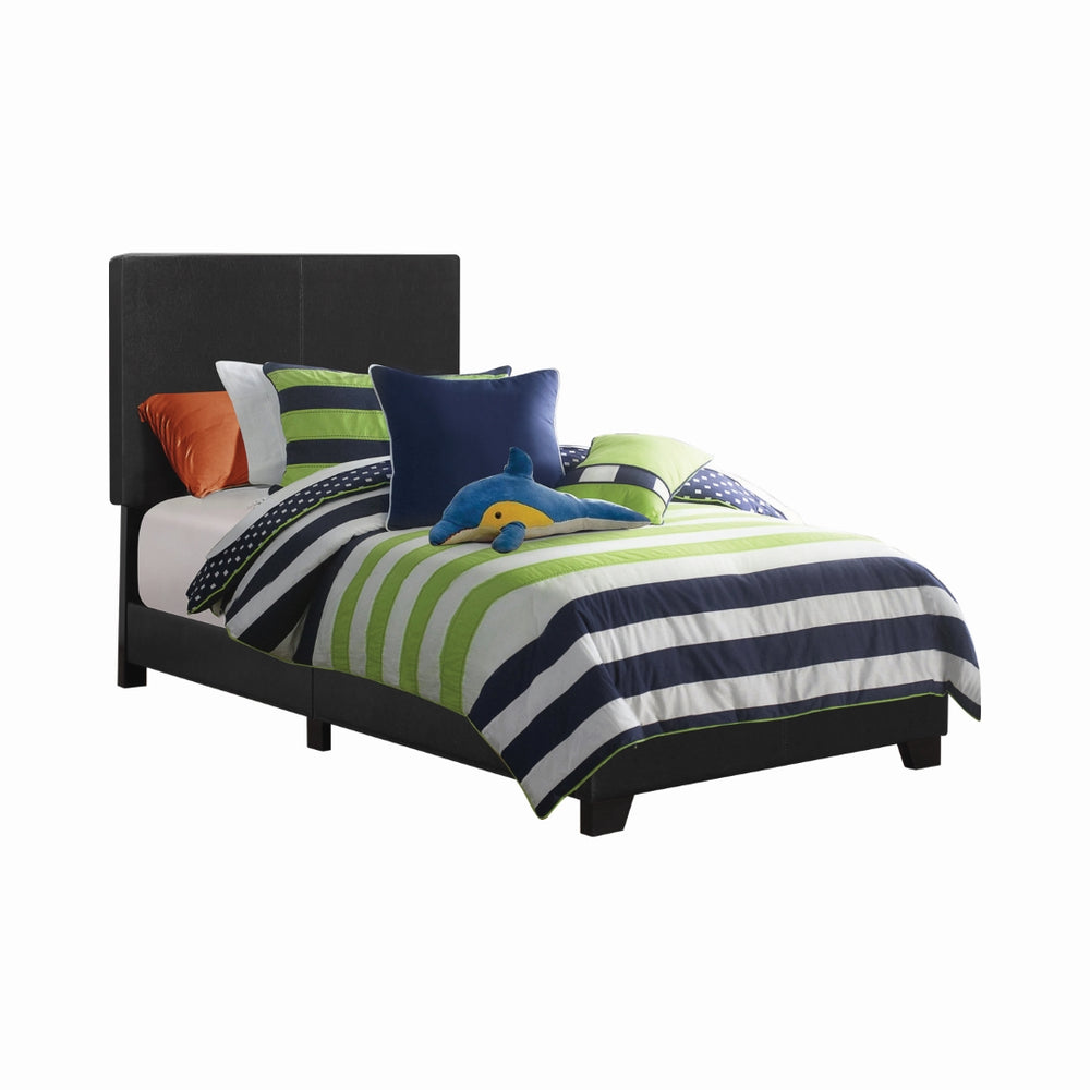 Dorian Upholstered Bed Frame - Modern Luxury Design with Stitched Details and Tapered Legs for Style