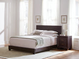 Dorian Contemporary Upholstered Bed Brown