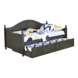 Julie Traditional Daybed with Trundle Warm Grey