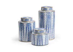 Blue Fronds Canisters (S3)