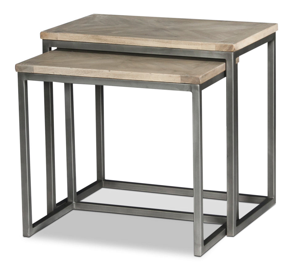 Overall Nesting Side Tables - Set Of 2