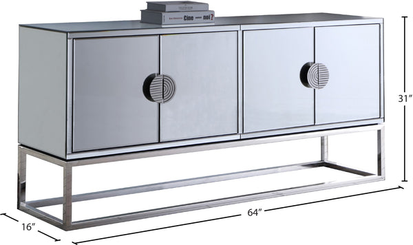 Marbella Iron Contemporary  Sideboard/Buffet - 64" W x 16" D x 31" H