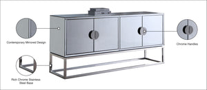 Marbella Iron Contemporary  Sideboard/Buffet - 64" W x 16" D x 31" H