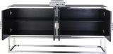 Marbella Iron Contemporary  Sideboard/Buffet - 64" W x 16" D x 31" H