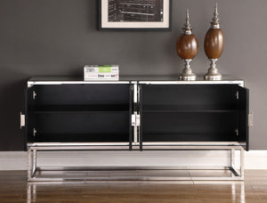 Marbella Iron Contemporary  Sideboard/Buffet - 64" W x 16" D x 31" H