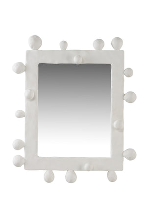Shape Shifting Mirror – Whimsical White Wall Accent for Modern Homes, Perfect for Vertical Hanging Decor