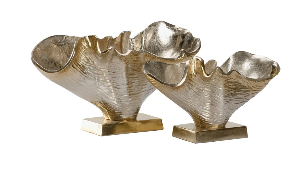 Nickel Aluminum Vases Set of 2 – Elegant Champagne/Nickel Finish for Stunning Home Décor Accent