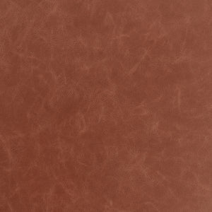 Lennart Ottoman in Ivory Fabric and Brown Leatherette with Matte Black Base - Set of 1