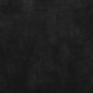 EuroStyle Lennart Ottoman in Black Leatherette Outside and Black Velvet Inside with Matte Black Base - Set of 1 30348-BLK