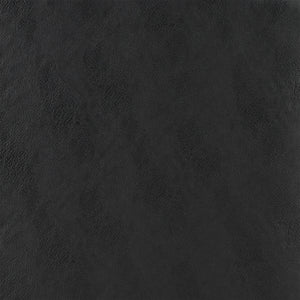 EuroStyle Lennart Ottoman in Black Leatherette Outside and Black Velvet Inside with Matte Black Base - Set of 1 30348-BLK