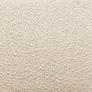 Darcie Office Chair in Ivory Leatherette and Fabric with Black Base