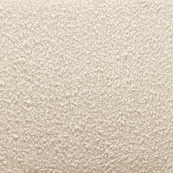 Darcie Office Chair in Ivory Leatherette and Fabric with Black Base