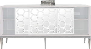 Zoey Iron Contemporary  Sideboard/Buffet - 64" W x 18" D x 31" H
