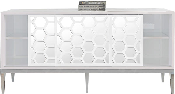Zoey Iron Contemporary  Sideboard/Buffet - 64" W x 18" D x 31" H