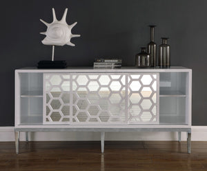 Zoey Iron Contemporary  Sideboard/Buffet - 64" W x 18" D x 31" H
