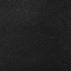 Zach Armchair with Black Leatherette and Matte Black Powder Coated Steel Frame and Legs - Set of 2