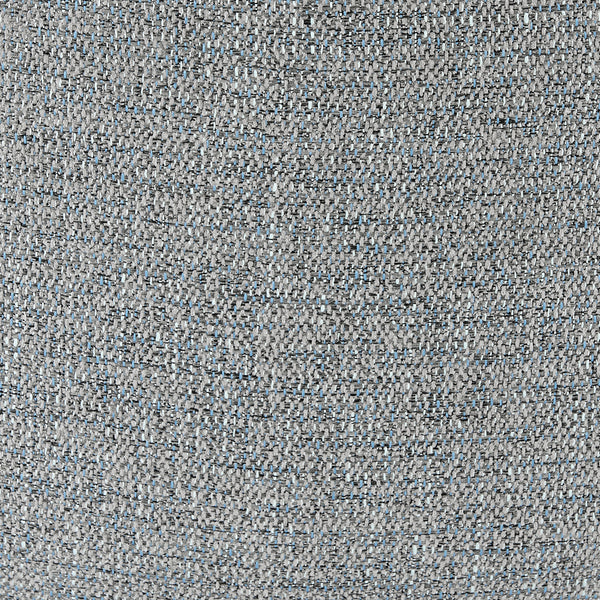 Zach Armchair in Gray-Blue Fabric and Black Legs - Set of 2