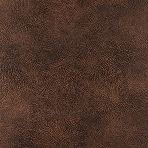 Zach Counter Stool with Brown Leatherette and Matte Black Powder Coated Steel Frame and Legs - Set of 2