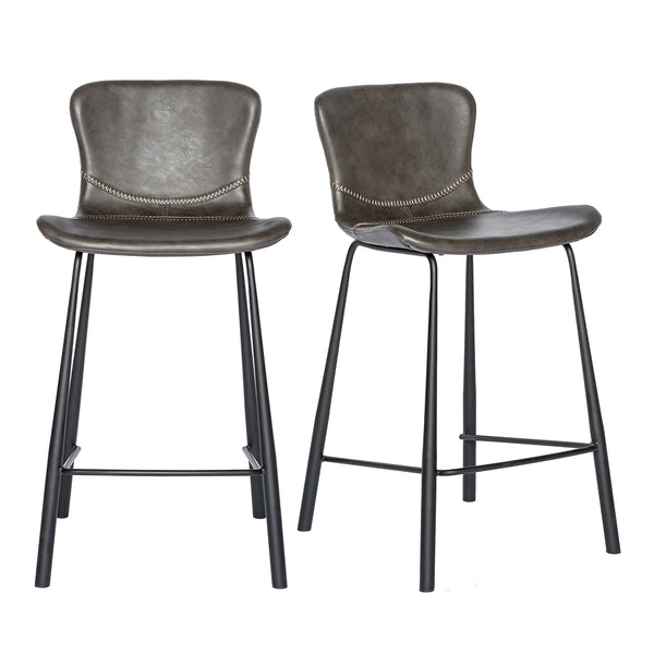 Melody Counter Stool in Dark Gray - Set of 2