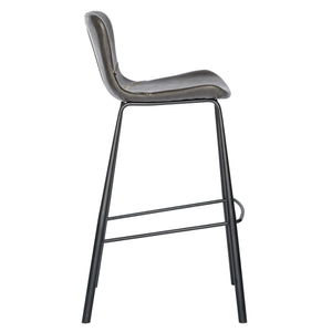 Melody Bar Stool in Dark Gray - Set of 2