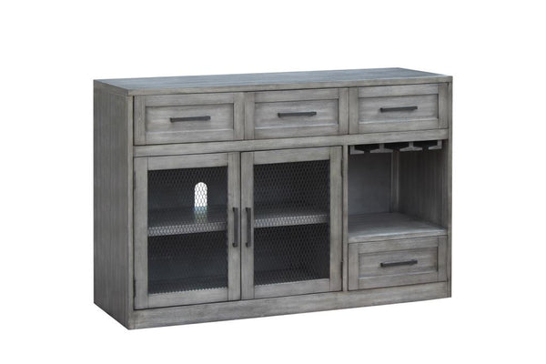 Vilo Home Shelter Cove Gray Farmhouse Server/TV Stand with Stem Wear Storage VH3054 VH3054