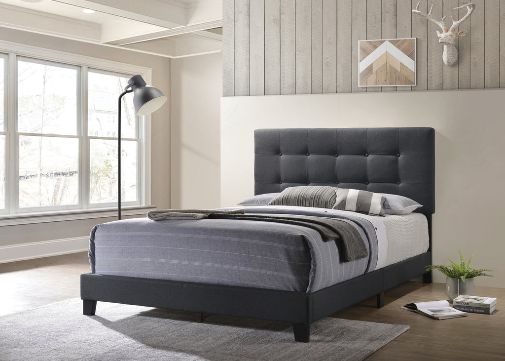 Mapes Modern Tufted Upholstered Bed