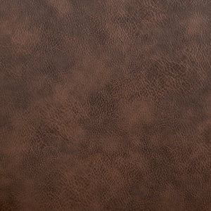 Desi Swivel Bar Stool in Ivory Fabric and Light Brown Leatherette with Black Base