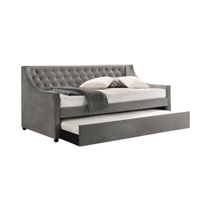 Chatsboro Contemporary Upholstered Daybed with Trundle Grey