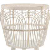 Sagebrook Home Contemporary Set of 3 -  Bamboo Planters 11/13/15", White 13574-11 White Bamboo Wood