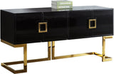 Beth Stainless Steel Contemporary  Sideboard/Buffet - 64" W x 18" D x 31" H