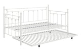 Nocus Casual Spindle Metal Daybed with Trundle