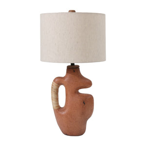 Sagebrook Home Contemporary Ecomix, 23"h Abstract Table Lamp, Terracotta 50726 Terracotta Ecomix