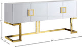 Beth Stainless Steel Contemporary  Sideboard/Buffet - 64" W x 18" D x 31" H