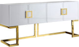 Beth Stainless Steel Contemporary  Sideboard/Buffet - 64" W x 18" D x 31" H