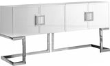 Beth Engineered Wood / Stainless Steel Contemporary  Sideboard/Buffet - 64" W x 18" D x 31" H