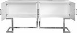 Beth Engineered Wood / Stainless Steel Contemporary  Sideboard/Buffet - 64" W x 18" D x 31" H